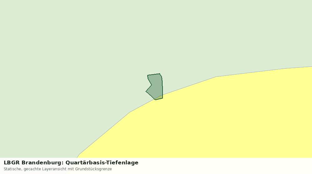 Statische Kartenansicht: LBGR Brandenburg: Quartärbasis-Tiefenlage