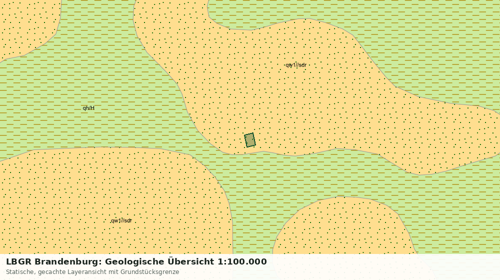 Statische Kartenansicht: LBGR Brandenburg: Geologische Übersicht 1:100.000