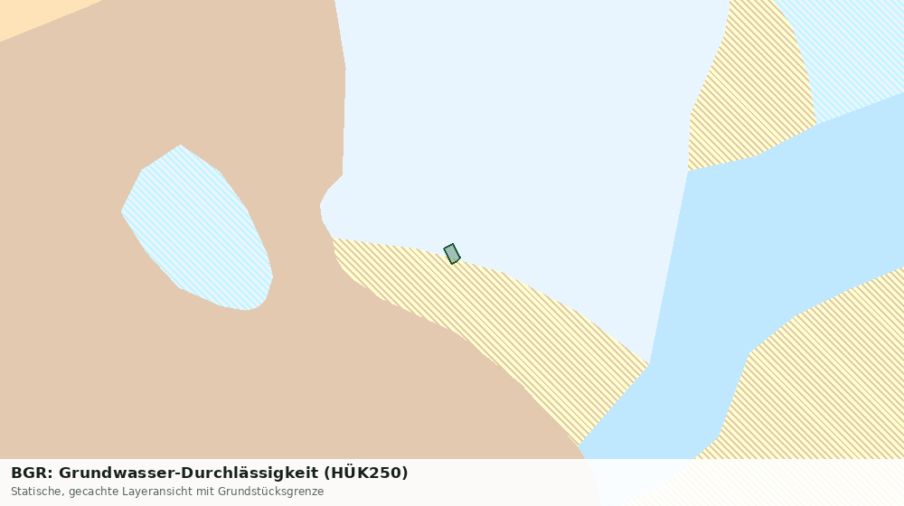 Statische Kartenansicht: BGR: Grundwasser-Durchlässigkeit (HÜK250)