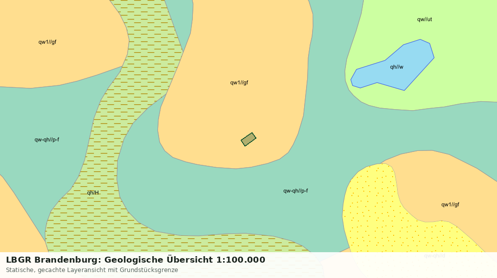 Statische Kartenansicht: LBGR Brandenburg: Geologische Übersicht 1:100.000