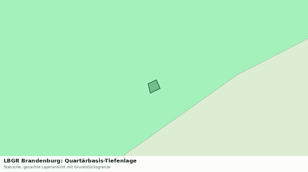 Statische Kartenansicht: LBGR Brandenburg: Quartärbasis-Tiefenlage