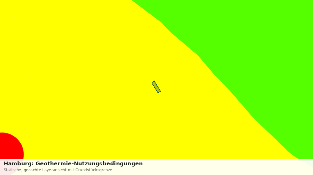 Statische Kartenansicht: Hamburg: Geothermie-Nutzungsbedingungen
