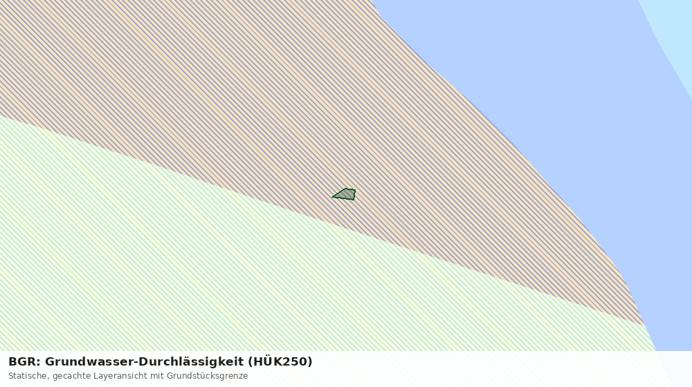 Statische Kartenansicht: BGR: Grundwasser-Durchlässigkeit (HÜK250)