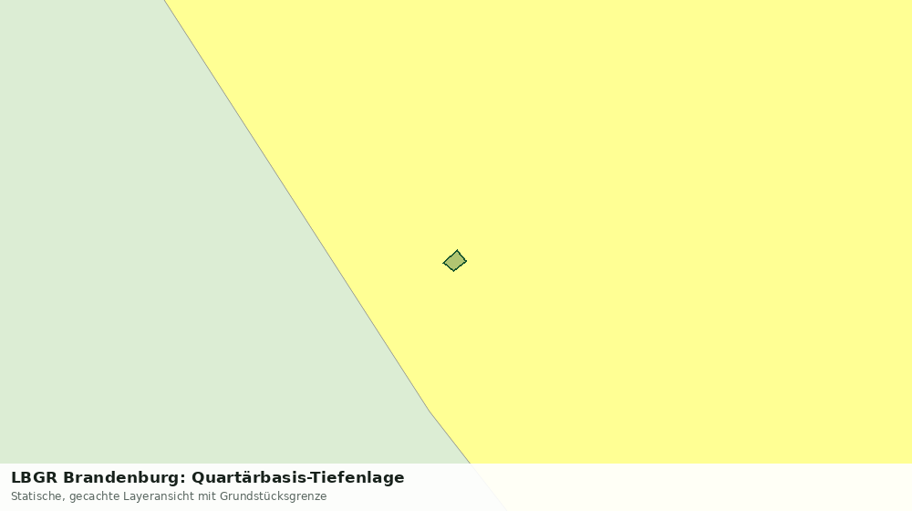 Statische Kartenansicht: LBGR Brandenburg: Quartärbasis-Tiefenlage