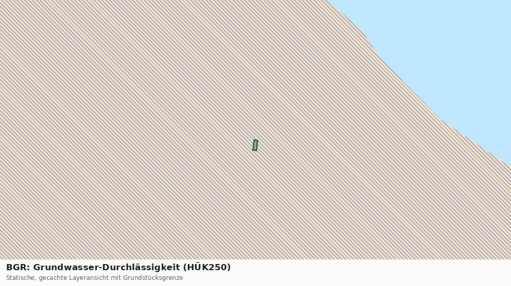 Statische Kartenansicht: BGR: Grundwasser-Durchlässigkeit (HÜK250)