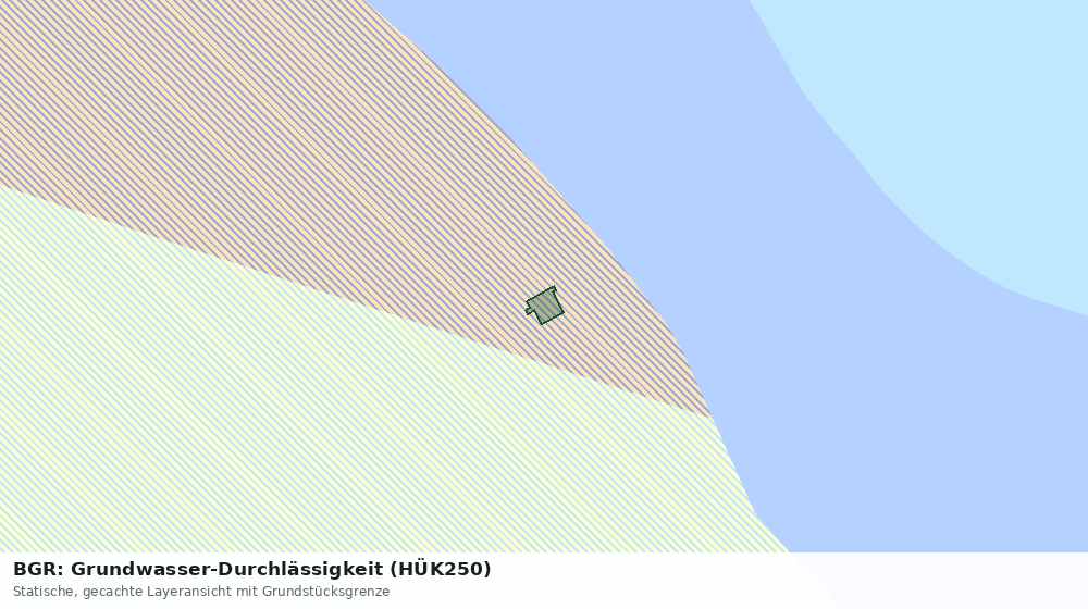 Statische Kartenansicht: BGR: Grundwasser-Durchlässigkeit (HÜK250)