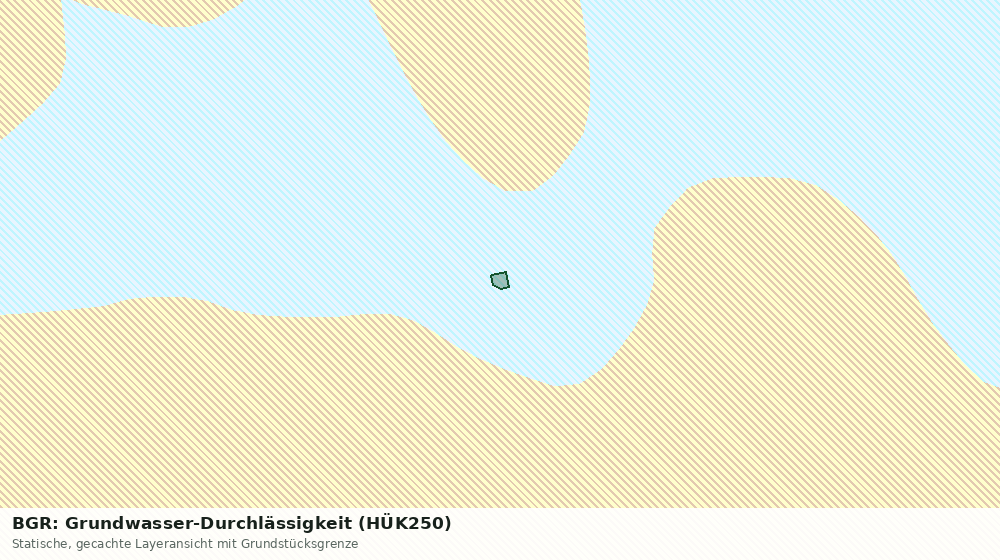Statische Kartenansicht: BGR: Grundwasser-Durchlässigkeit (HÜK250)