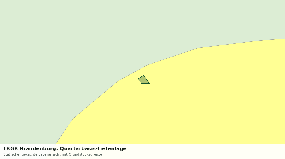 Statische Kartenansicht: LBGR Brandenburg: Quartärbasis-Tiefenlage