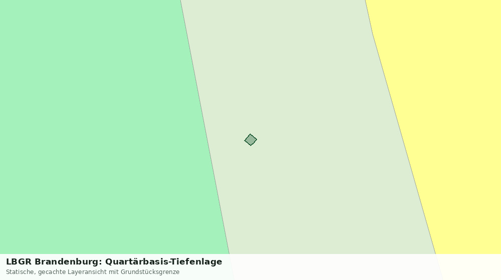 Statische Kartenansicht: LBGR Brandenburg: Quartärbasis-Tiefenlage