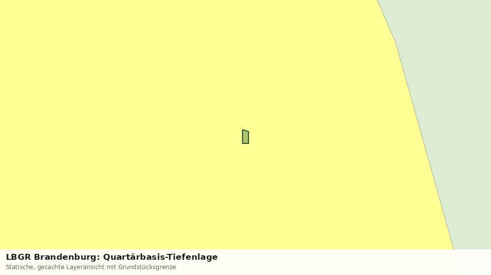 Statische Kartenansicht: LBGR Brandenburg: Quartärbasis-Tiefenlage