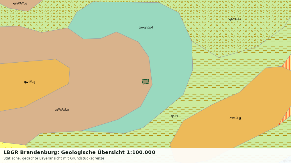 Statische Kartenansicht: LBGR Brandenburg: Geologische Übersicht 1:100.000