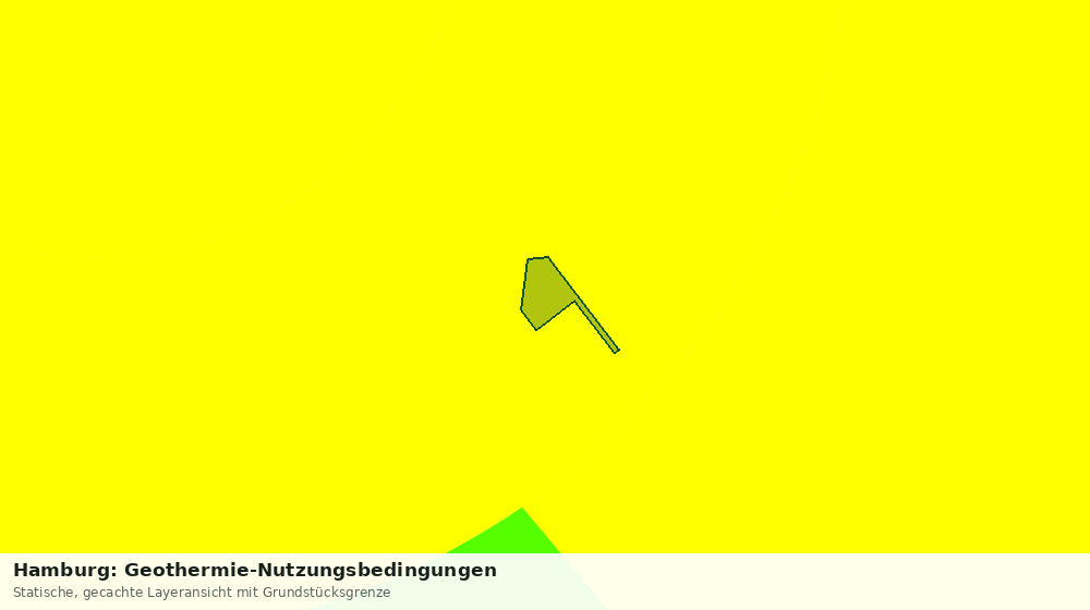 Statische Kartenansicht: Hamburg: Geothermie-Nutzungsbedingungen