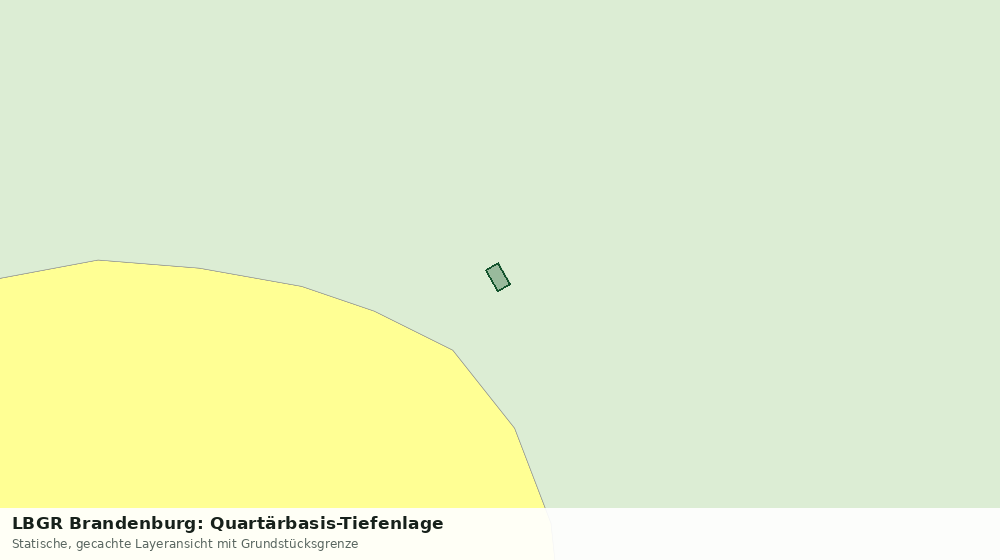 Statische Kartenansicht: LBGR Brandenburg: Quartärbasis-Tiefenlage