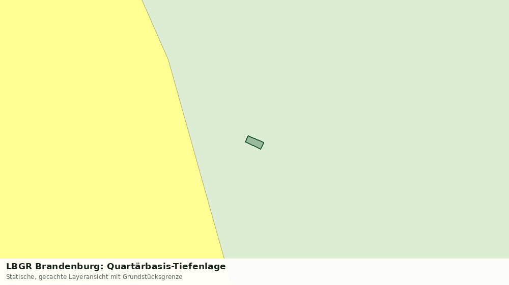 Statische Kartenansicht: LBGR Brandenburg: Quartärbasis-Tiefenlage