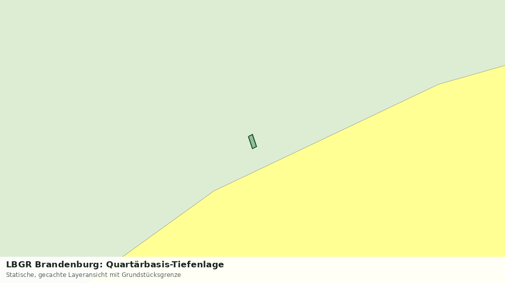 Statische Kartenansicht: LBGR Brandenburg: Quartärbasis-Tiefenlage