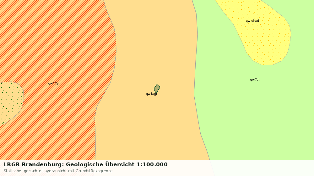 Statische Kartenansicht: LBGR Brandenburg: Geologische Übersicht 1:100.000