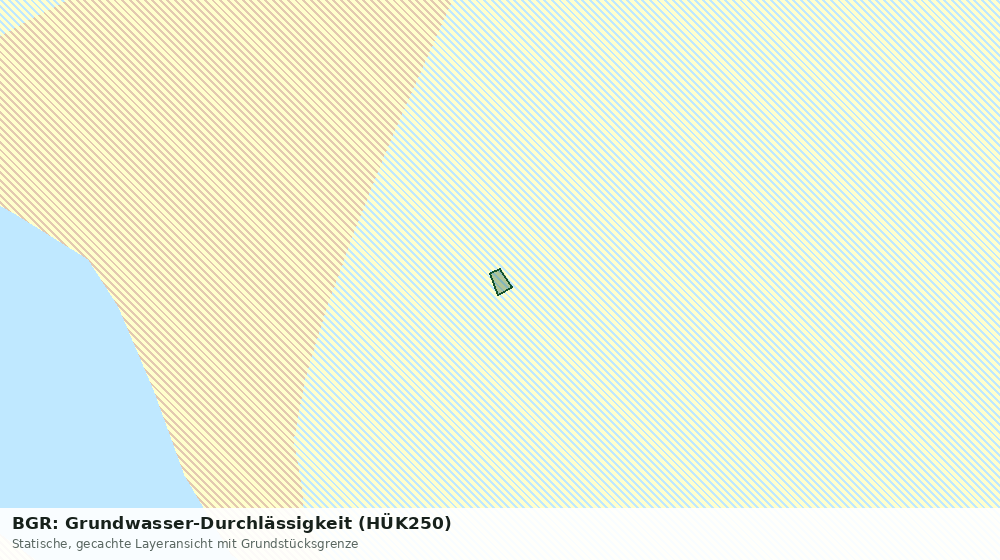 Statische Kartenansicht: BGR: Grundwasser-Durchlässigkeit (HÜK250)