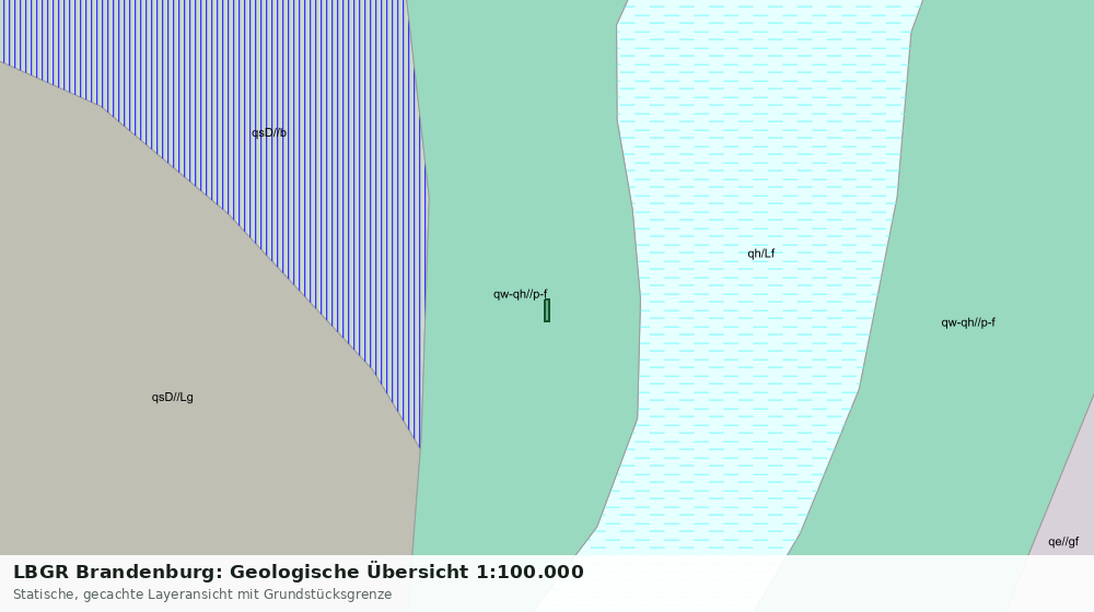 Statische Kartenansicht: LBGR Brandenburg: Geologische Übersicht 1:100.000