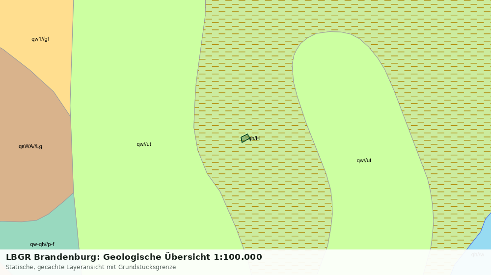 Statische Kartenansicht: LBGR Brandenburg: Geologische Übersicht 1:100.000