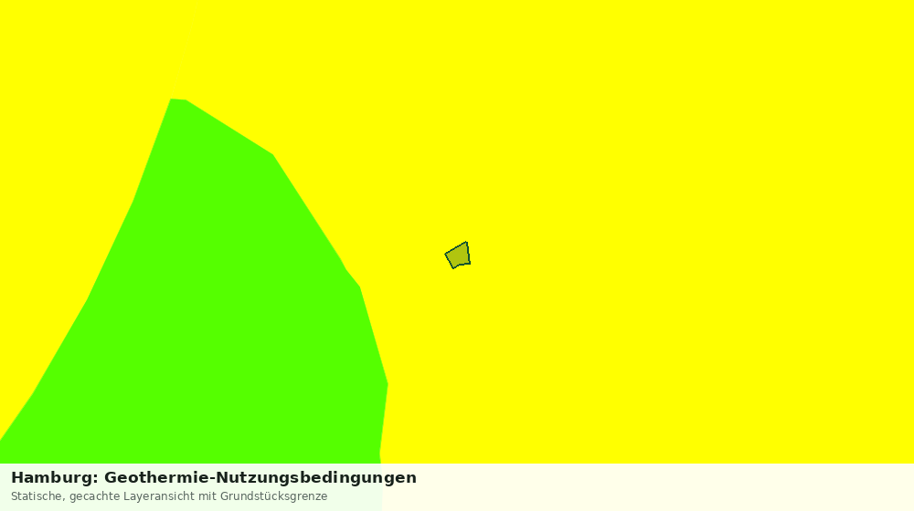 Statische Kartenansicht: Hamburg: Geothermie-Nutzungsbedingungen