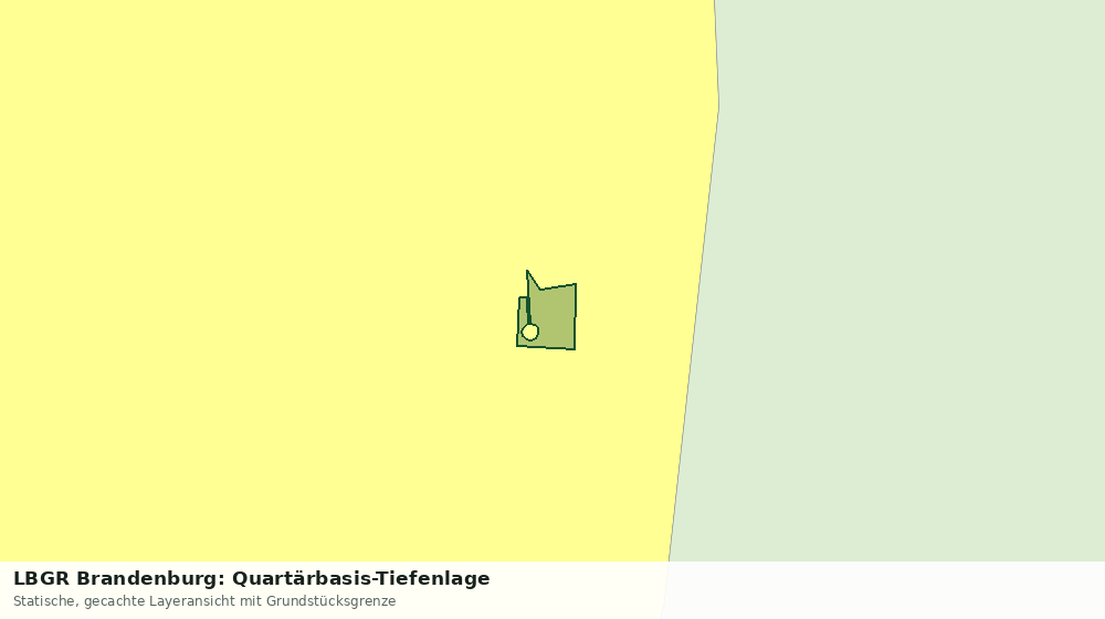 Statische Kartenansicht: LBGR Brandenburg: Quartärbasis-Tiefenlage