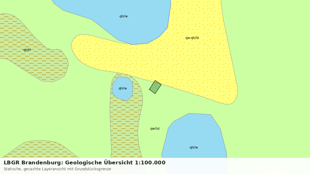 Statische Kartenansicht: LBGR Brandenburg: Geologische Übersicht 1:100.000