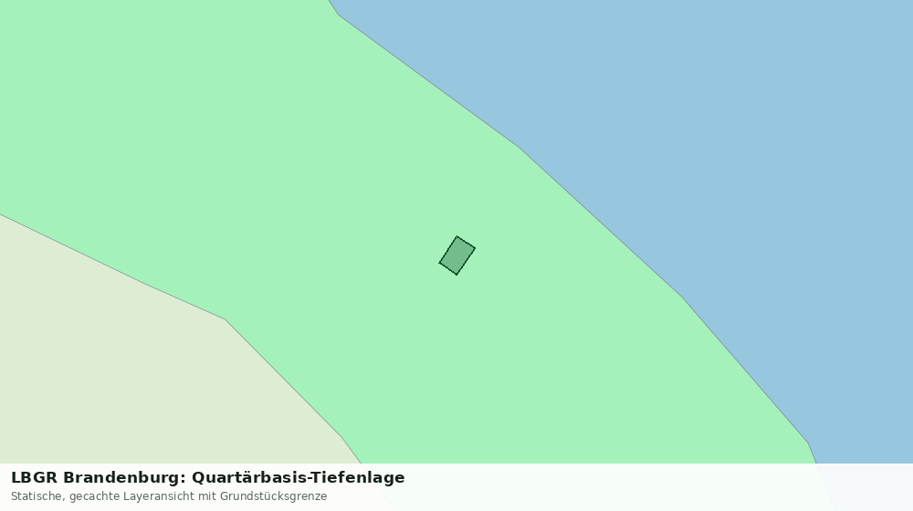 Statische Kartenansicht: LBGR Brandenburg: Quartärbasis-Tiefenlage