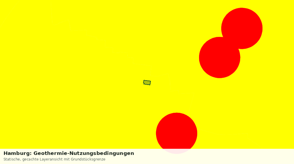 Statische Kartenansicht: Hamburg: Geothermie-Nutzungsbedingungen