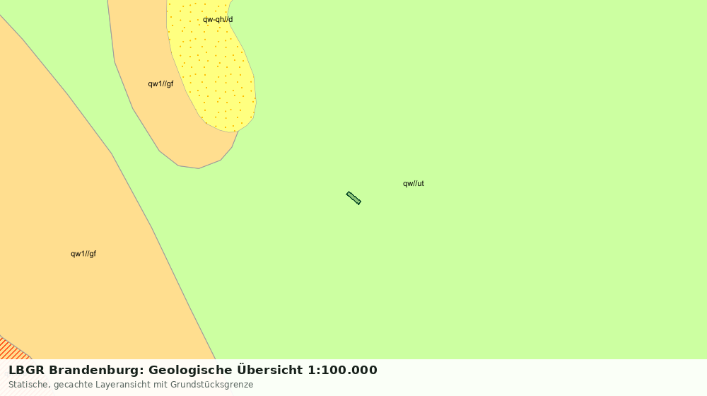 Statische Kartenansicht: LBGR Brandenburg: Geologische Übersicht 1:100.000