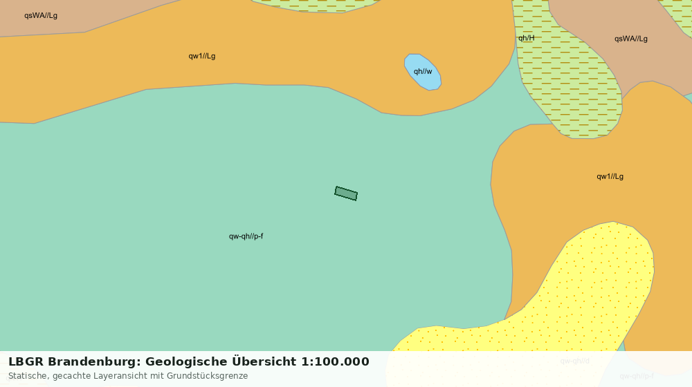 Statische Kartenansicht: LBGR Brandenburg: Geologische Übersicht 1:100.000