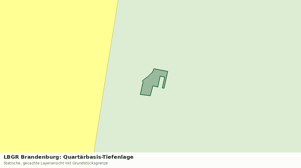 Statische Kartenansicht: LBGR Brandenburg: Quartärbasis-Tiefenlage
