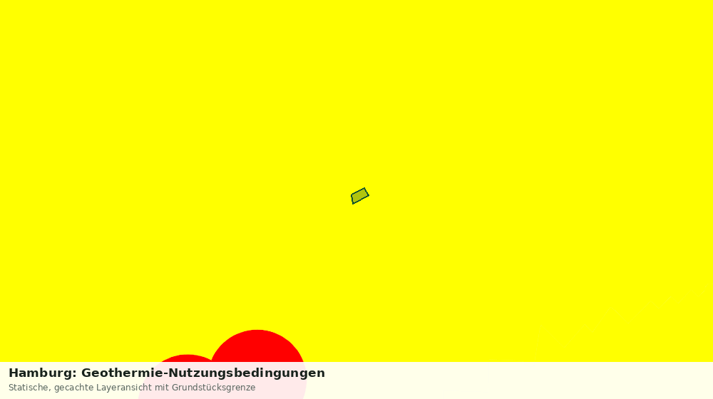 Statische Kartenansicht: Hamburg: Geothermie-Nutzungsbedingungen