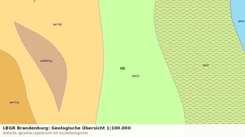 Statische Kartenansicht: LBGR Brandenburg: Geologische Übersicht 1:100.000