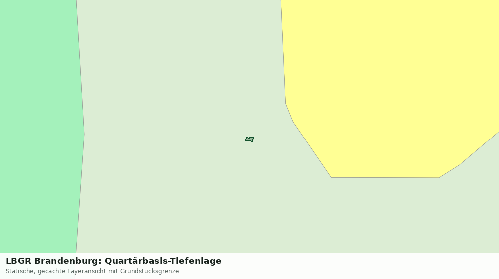 Statische Kartenansicht: LBGR Brandenburg: Quartärbasis-Tiefenlage