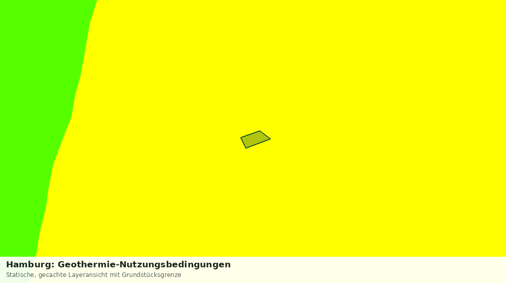 Statische Kartenansicht: Hamburg: Geothermie-Nutzungsbedingungen
