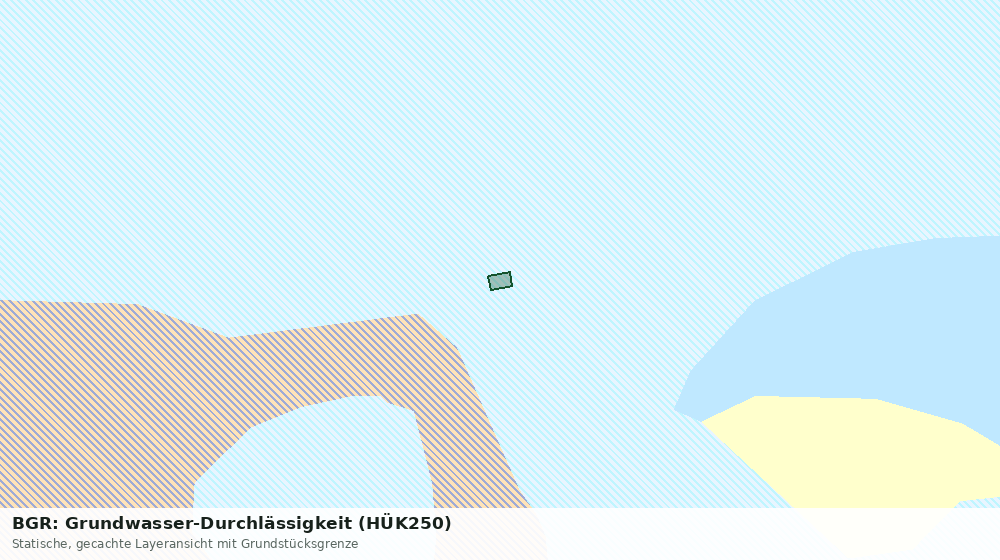 Statische Kartenansicht: BGR: Grundwasser-Durchlässigkeit (HÜK250)