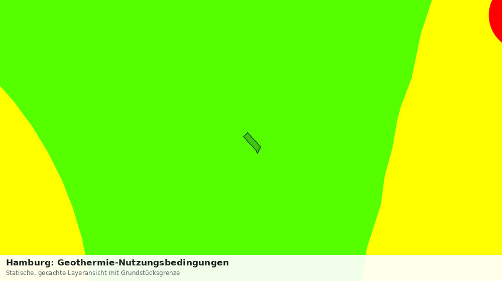 Statische Kartenansicht: Hamburg: Geothermie-Nutzungsbedingungen