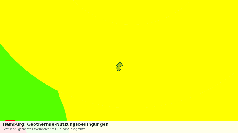 Statische Kartenansicht: Hamburg: Geothermie-Nutzungsbedingungen