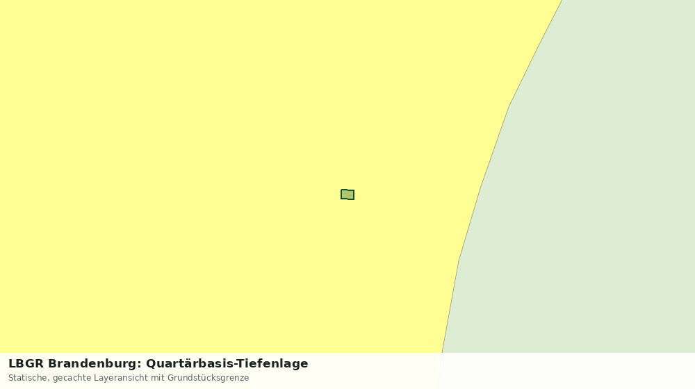 Statische Kartenansicht: LBGR Brandenburg: Quartärbasis-Tiefenlage
