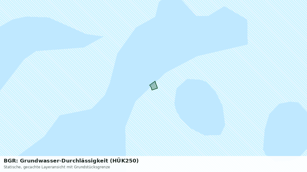 Statische Kartenansicht: BGR: Grundwasser-Durchlässigkeit (HÜK250)