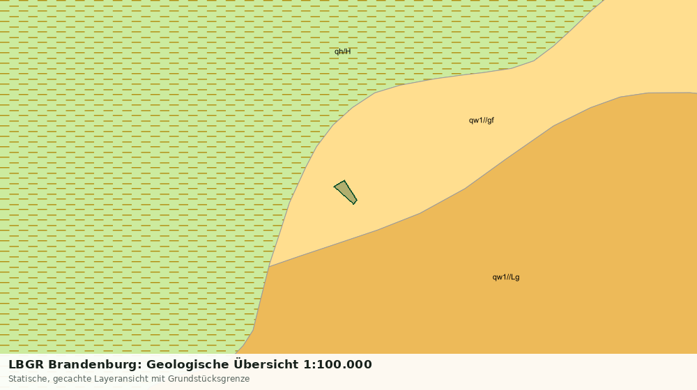 Statische Kartenansicht: LBGR Brandenburg: Geologische Übersicht 1:100.000