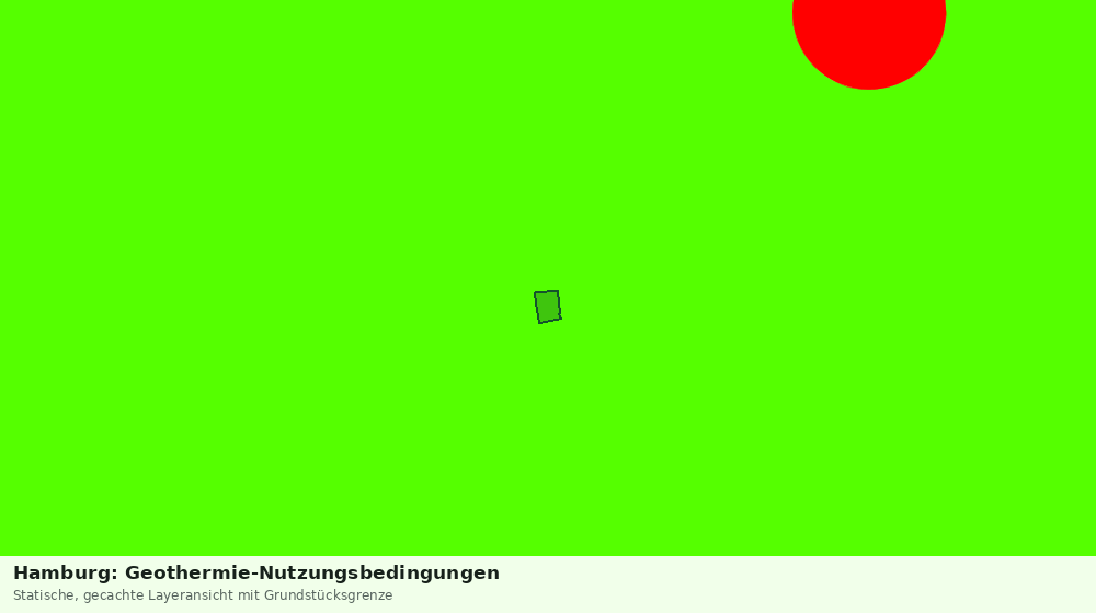 Statische Kartenansicht: Hamburg: Geothermie-Nutzungsbedingungen