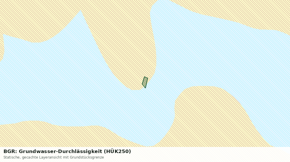 Statische Kartenansicht: BGR: Grundwasser-Durchlässigkeit (HÜK250)