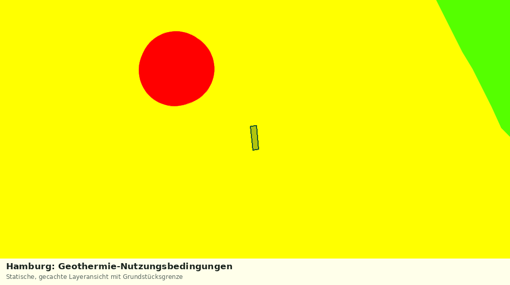 Statische Kartenansicht: Hamburg: Geothermie-Nutzungsbedingungen