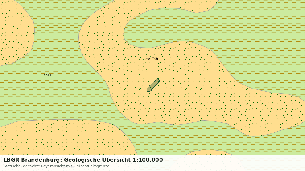 Statische Kartenansicht: LBGR Brandenburg: Geologische Übersicht 1:100.000