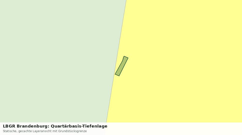 Statische Kartenansicht: LBGR Brandenburg: Quartärbasis-Tiefenlage