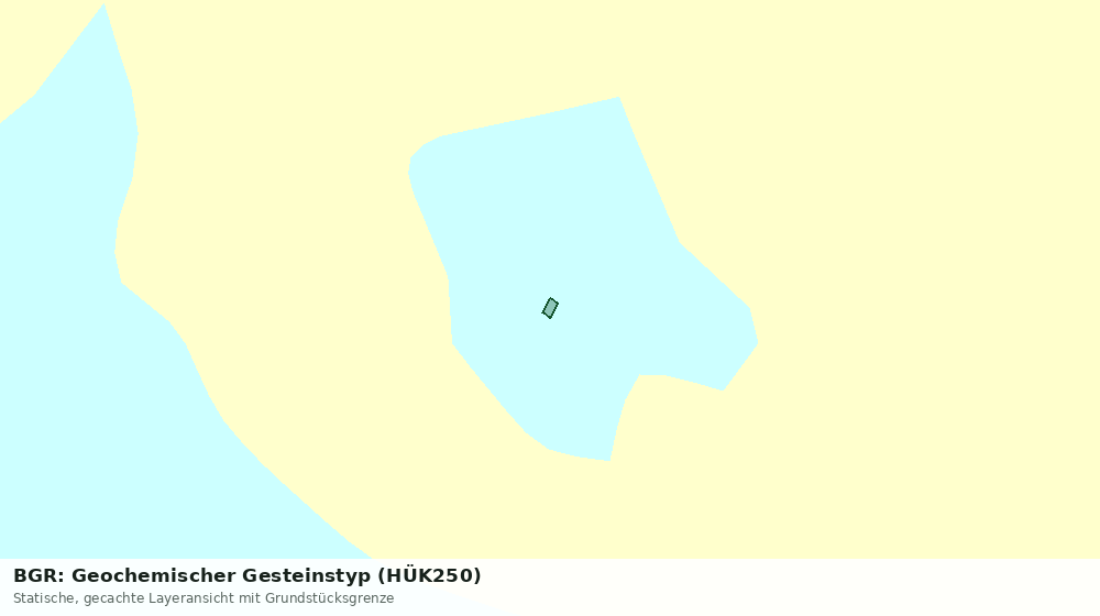 Statische Kartenansicht: BGR: Geochemischer Gesteinstyp (HÜK250)
