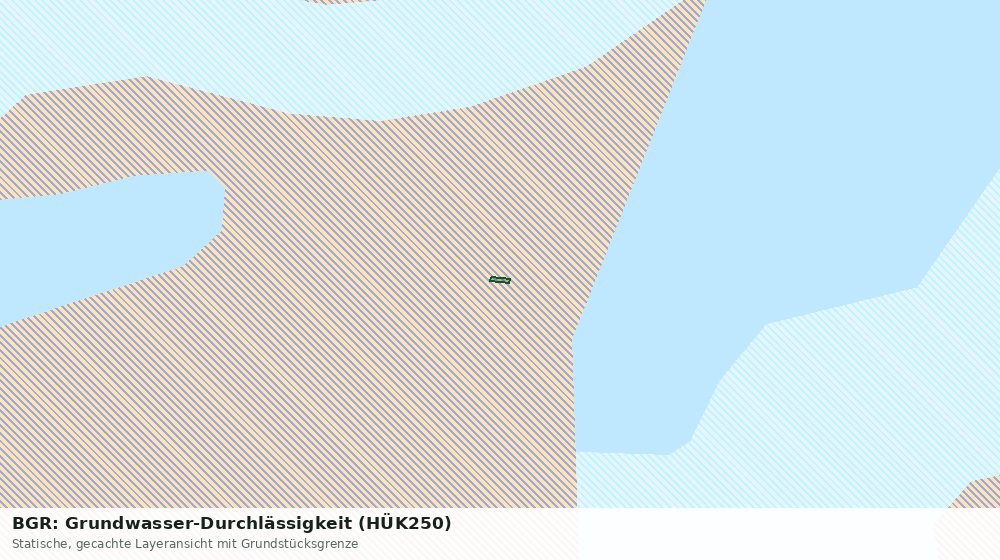 Statische Kartenansicht: BGR: Grundwasser-Durchlässigkeit (HÜK250)