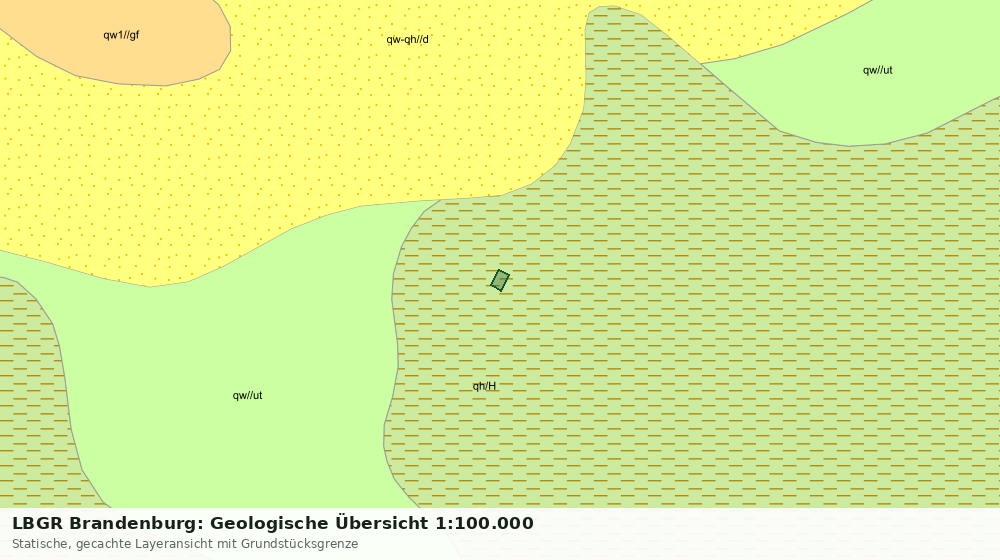 Statische Kartenansicht: LBGR Brandenburg: Geologische Übersicht 1:100.000