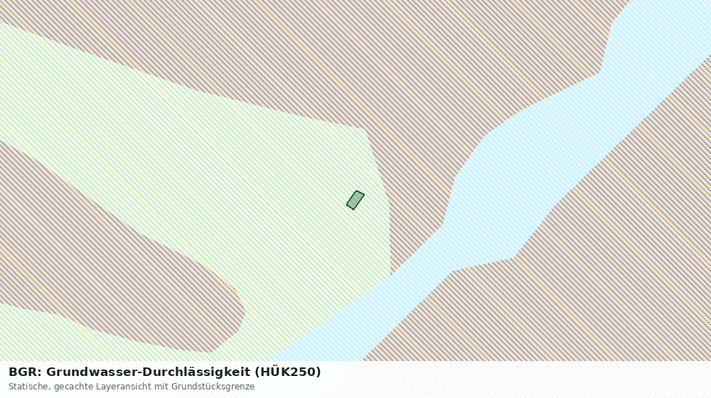 Statische Kartenansicht: BGR: Grundwasser-Durchlässigkeit (HÜK250)